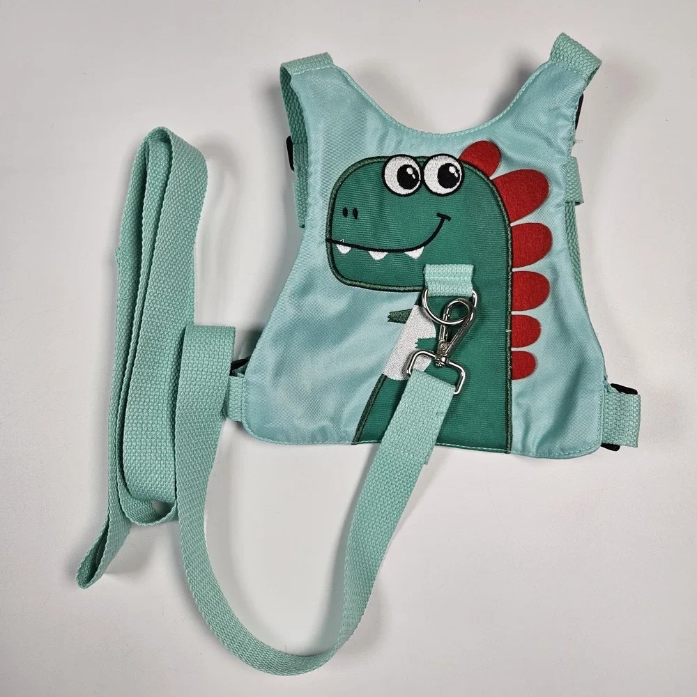 Dinosaur Safety Harness Toddler‎ Mint Green Adjustable Leash Walking Belt